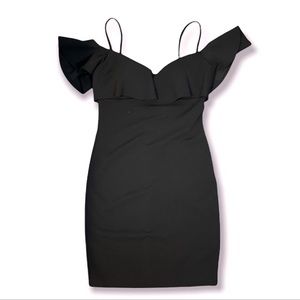 Emerald Sundae Black Body Con Mini Dress
